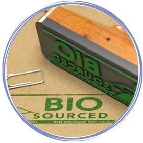 Bio-sourced stamp